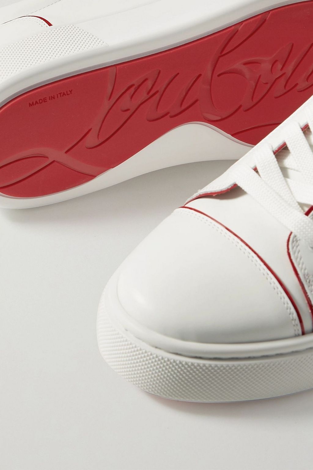 CHRISTIAN LOUBOUTIN Vieirissima two-tone leather sneakers