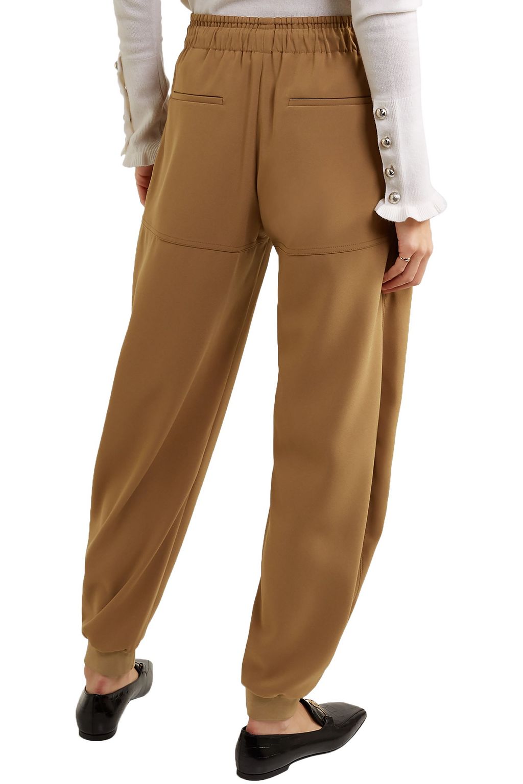 CHLOÉ Satin-crepe track pants