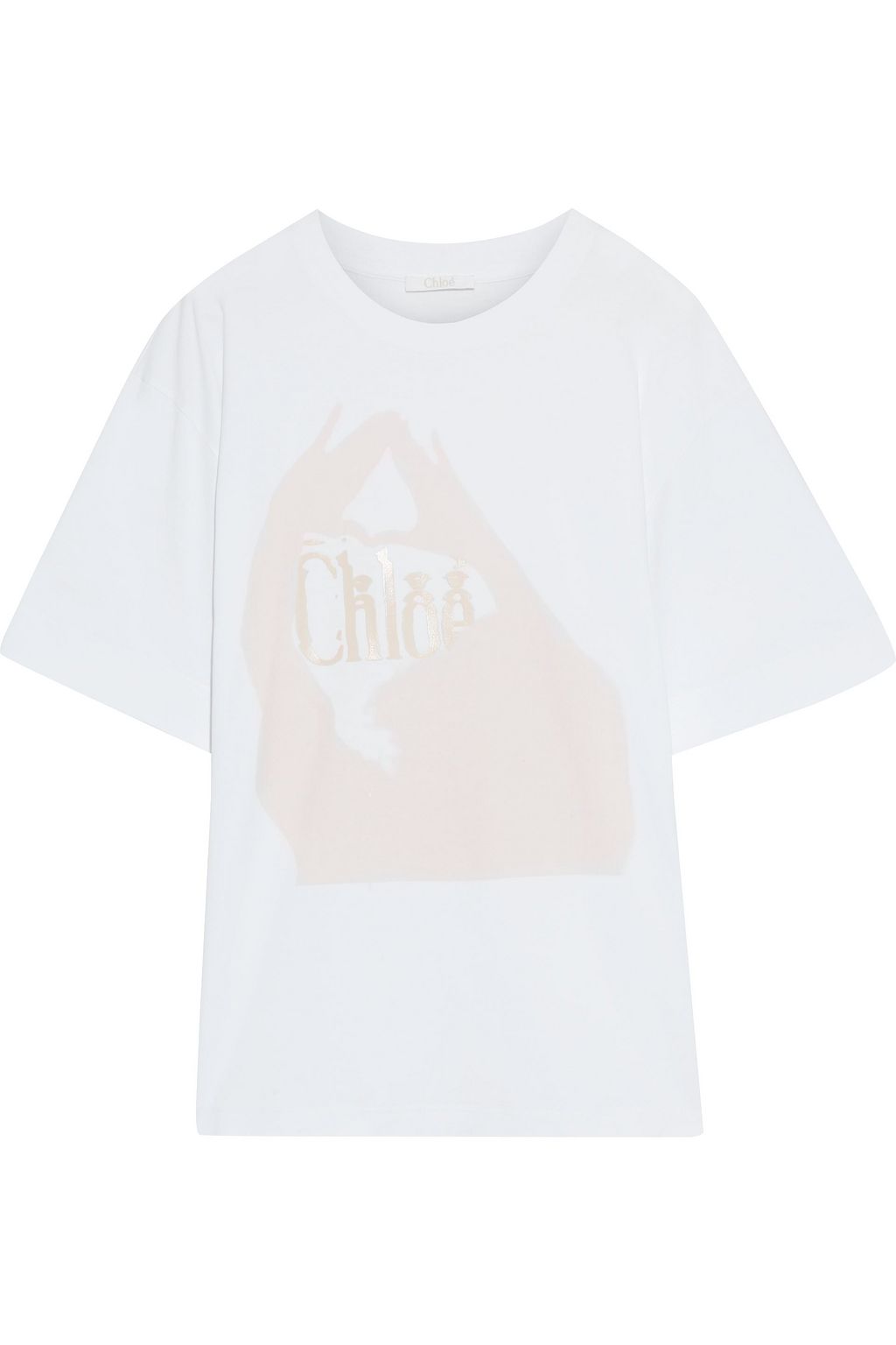 CHLOÉ Printed cotton-jersey T-shirt | THE OUTNET