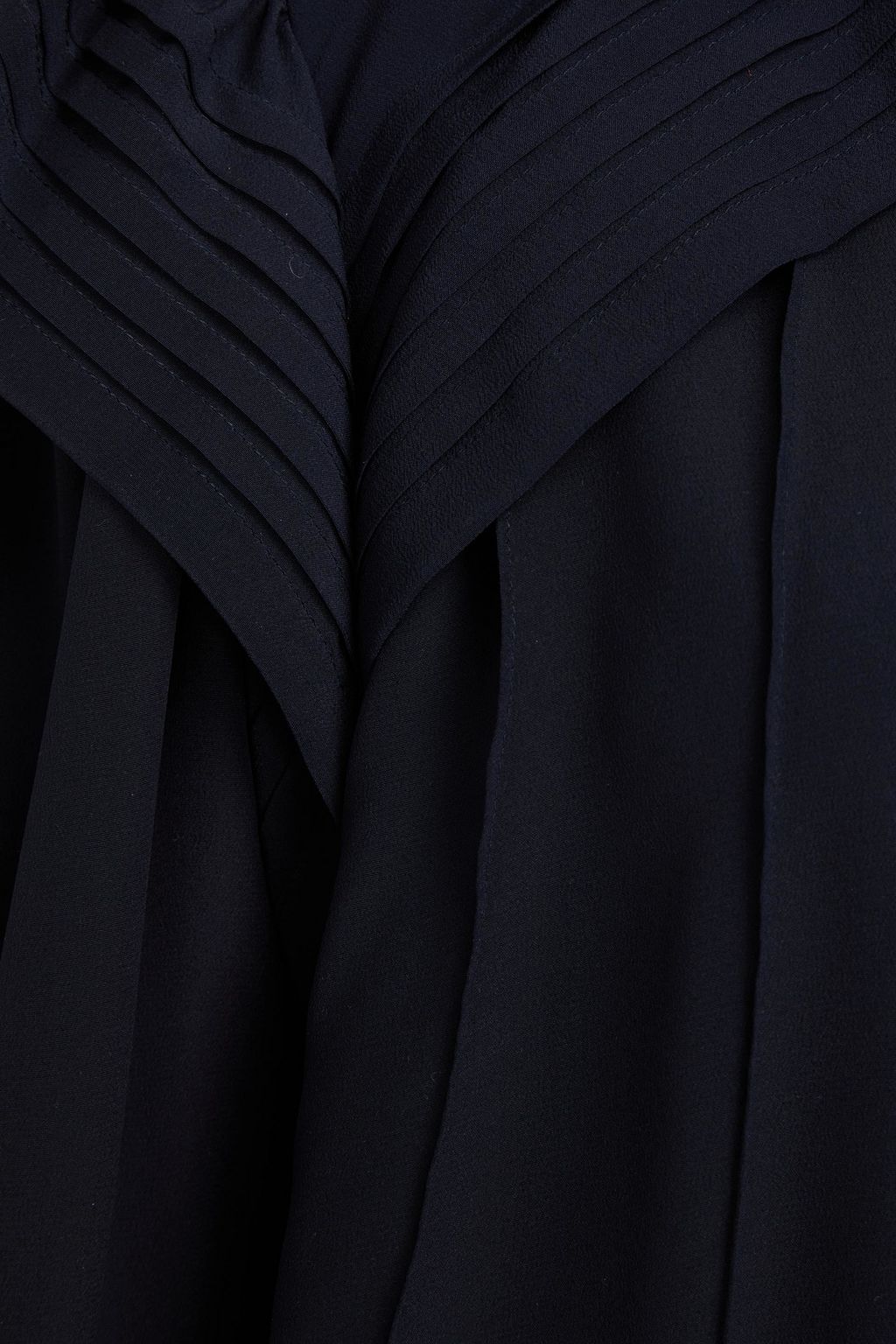 CHLOÉ Kleid aus Crêpe de Chine aus Seide mit Biesen