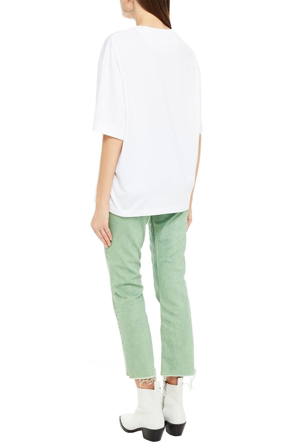 CHLOÉ Printed cotton-jersey T-shirt