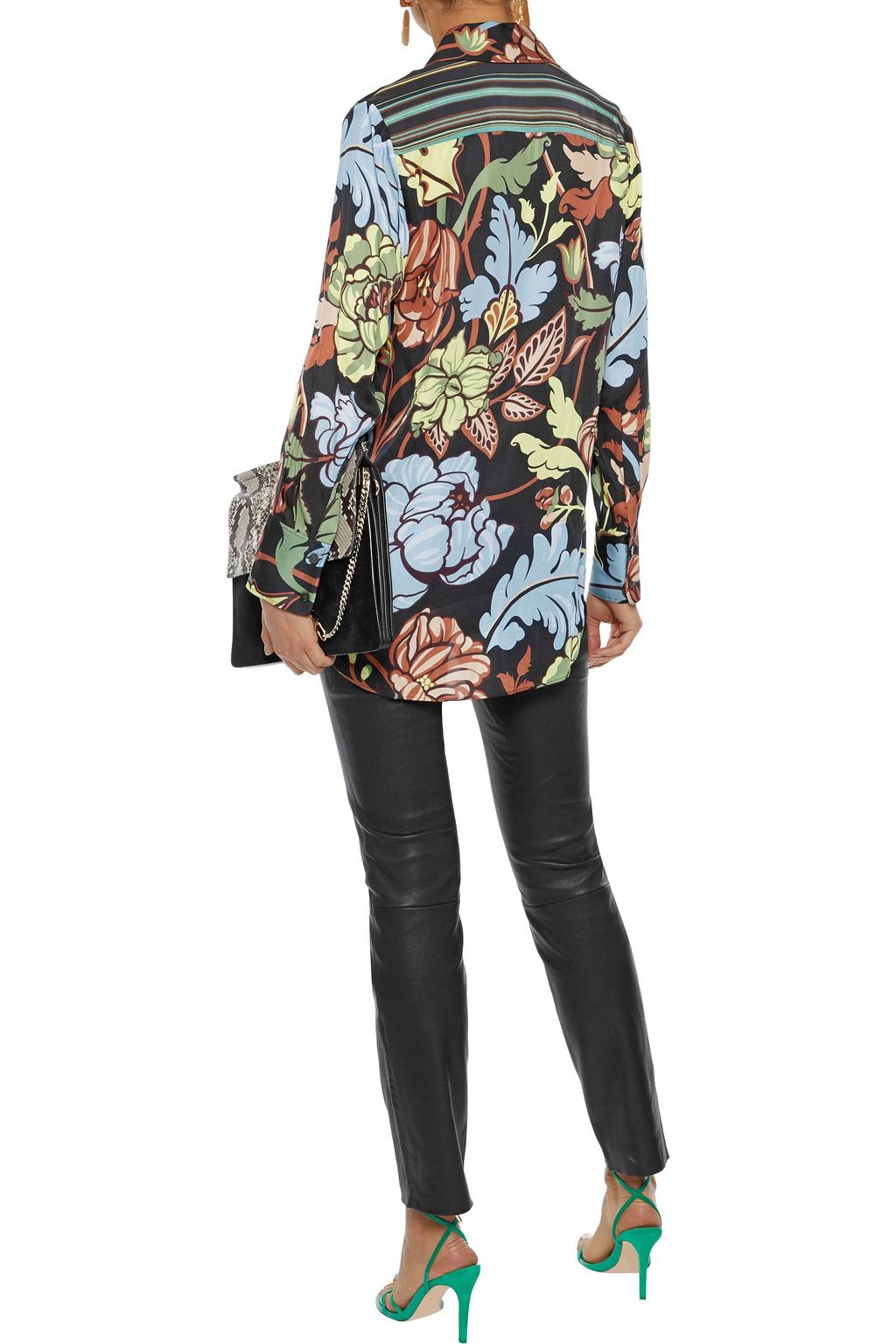 DIANE VON FURSTENBERG Claudia stretch-leather skinny pants