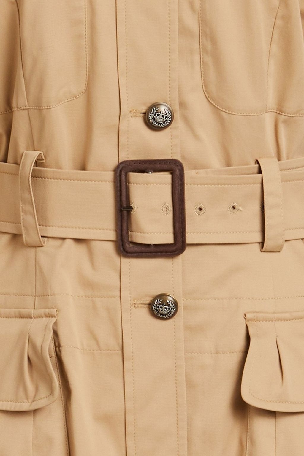 DOLCE&GABBANA Belted cotton-blend gabardine jacket