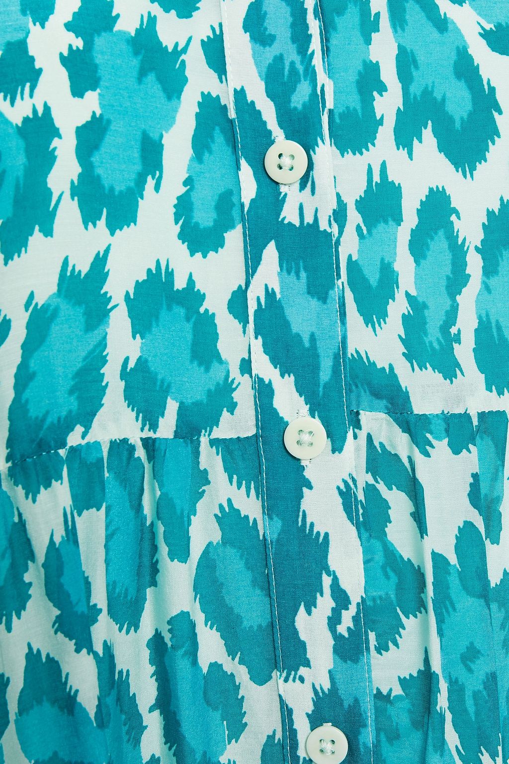 DIANE VON FURSTENBERG Kiara gathered printed voile maxi dress
