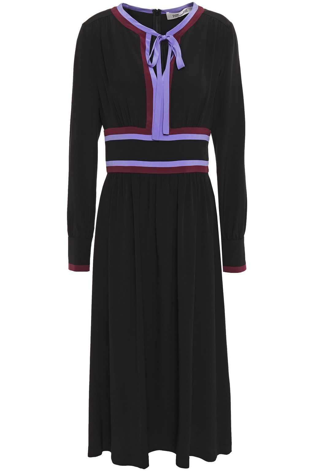 diane von furstenberg color block dress