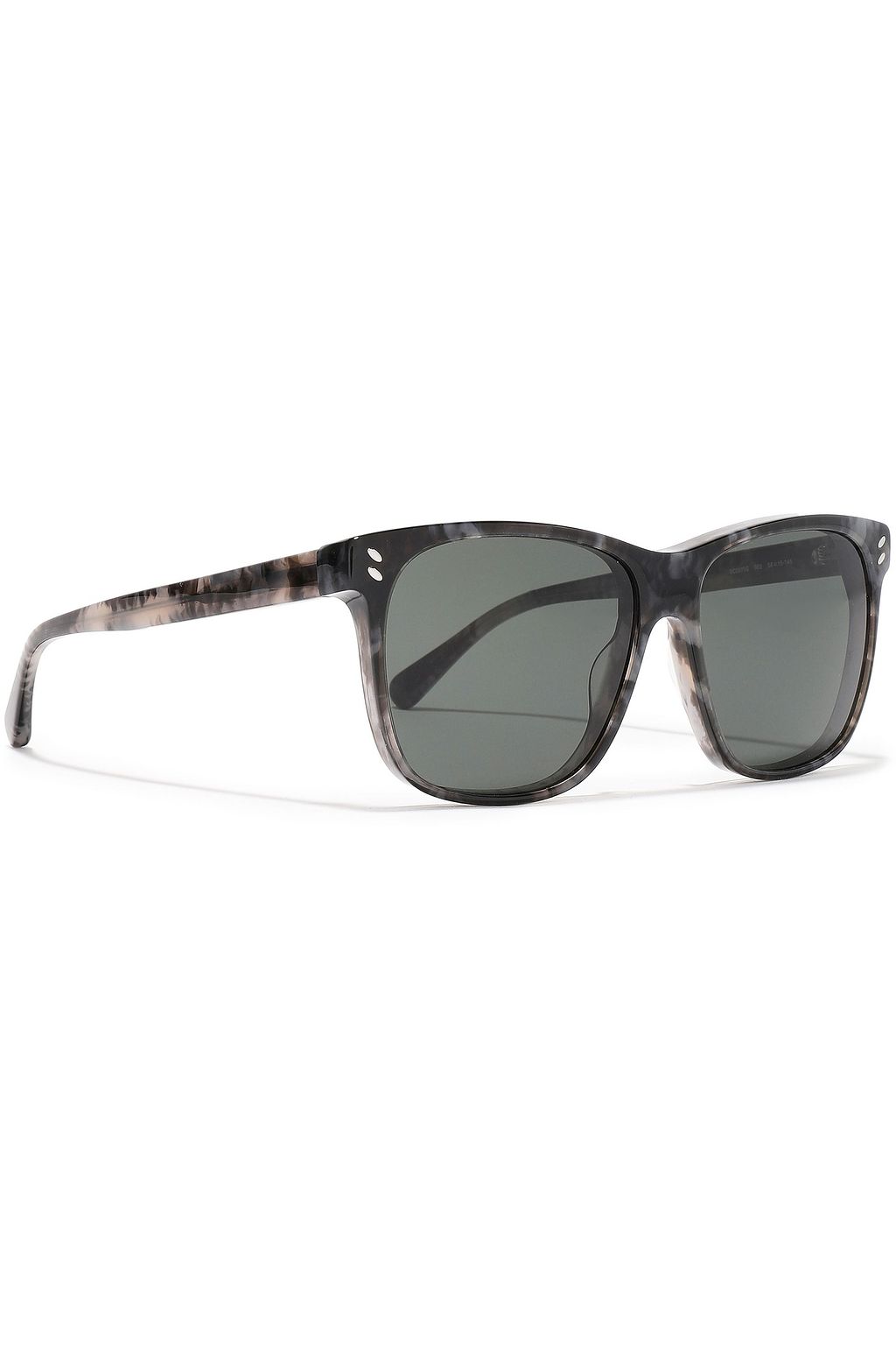 STELLA MCCARTNEY Square-frame marbled acetate sunglasses