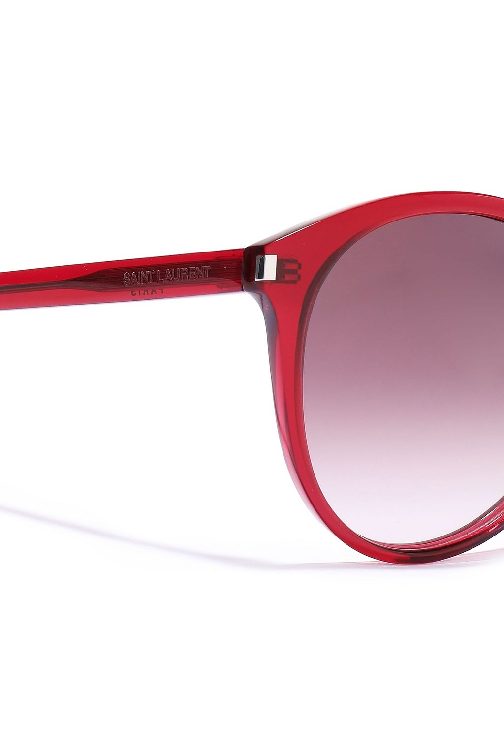 SAINT LAURENT Round-frame acetate sunglasses