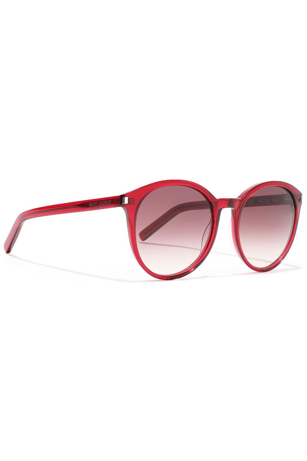 SAINT LAURENT Round-frame acetate sunglasses