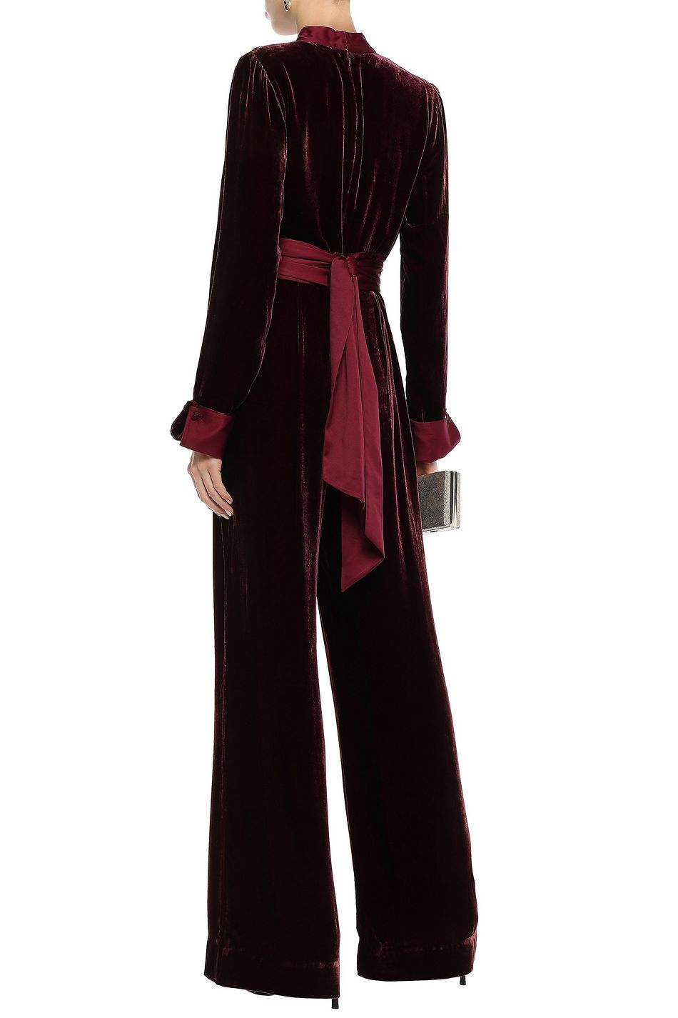 diane von furstenberg velvet jumpsuit