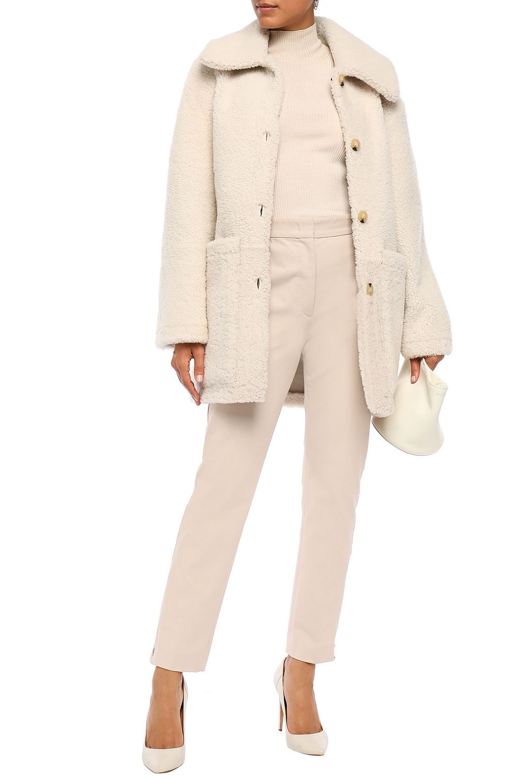 TORY BURCH Oliver reversible shearling coat