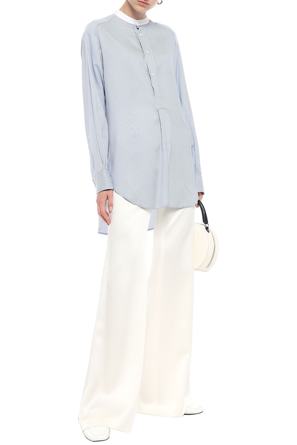 MASSCOB Poitier pinstriped broadcloth shirt