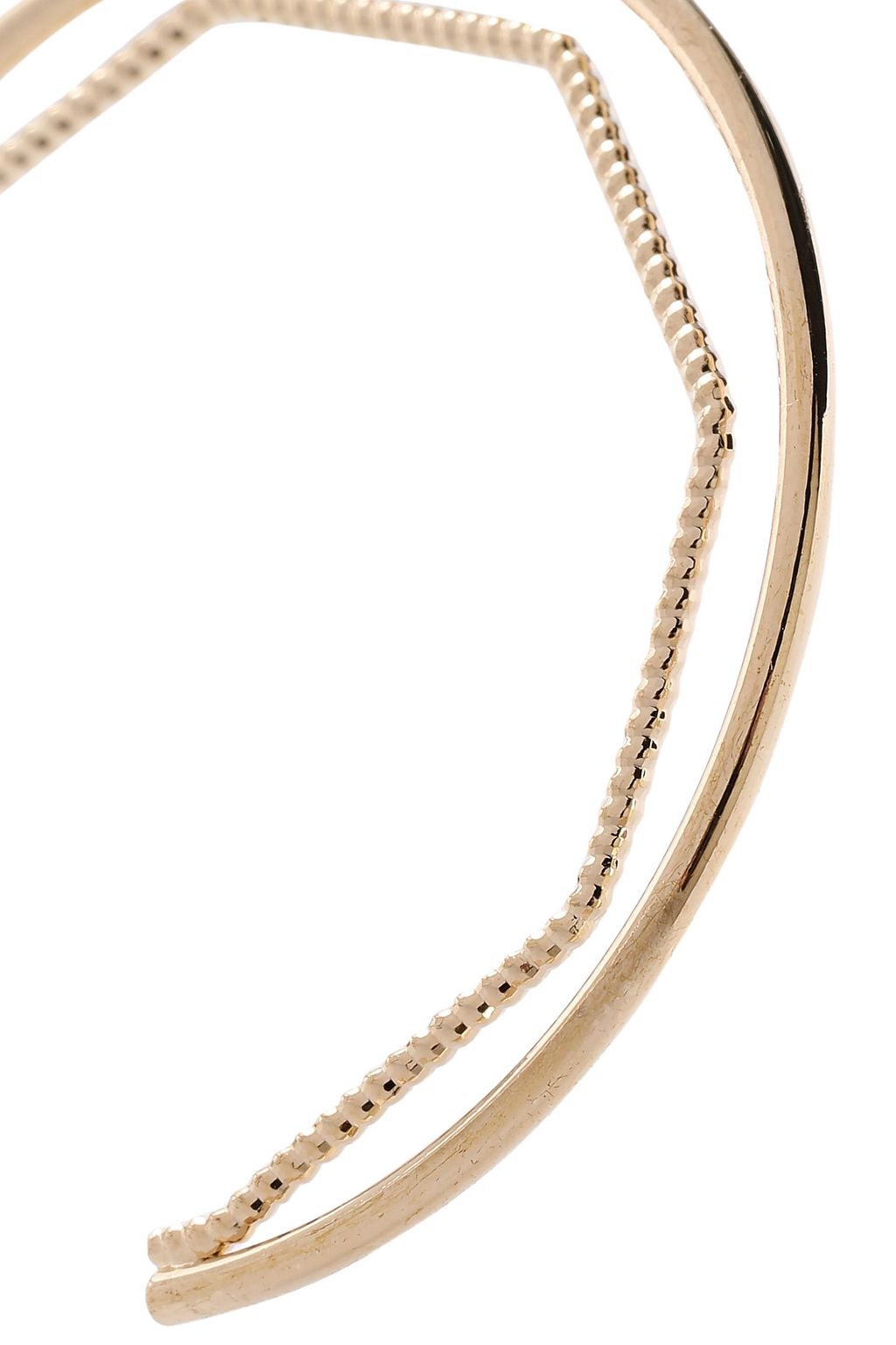 KENNETH JAY LANE Gold-tone hoop earrings