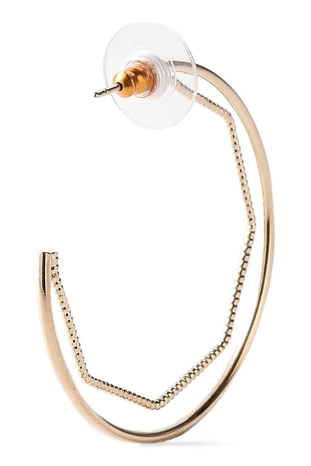KENNETH JAY LANE Gold-tone hoop earrings