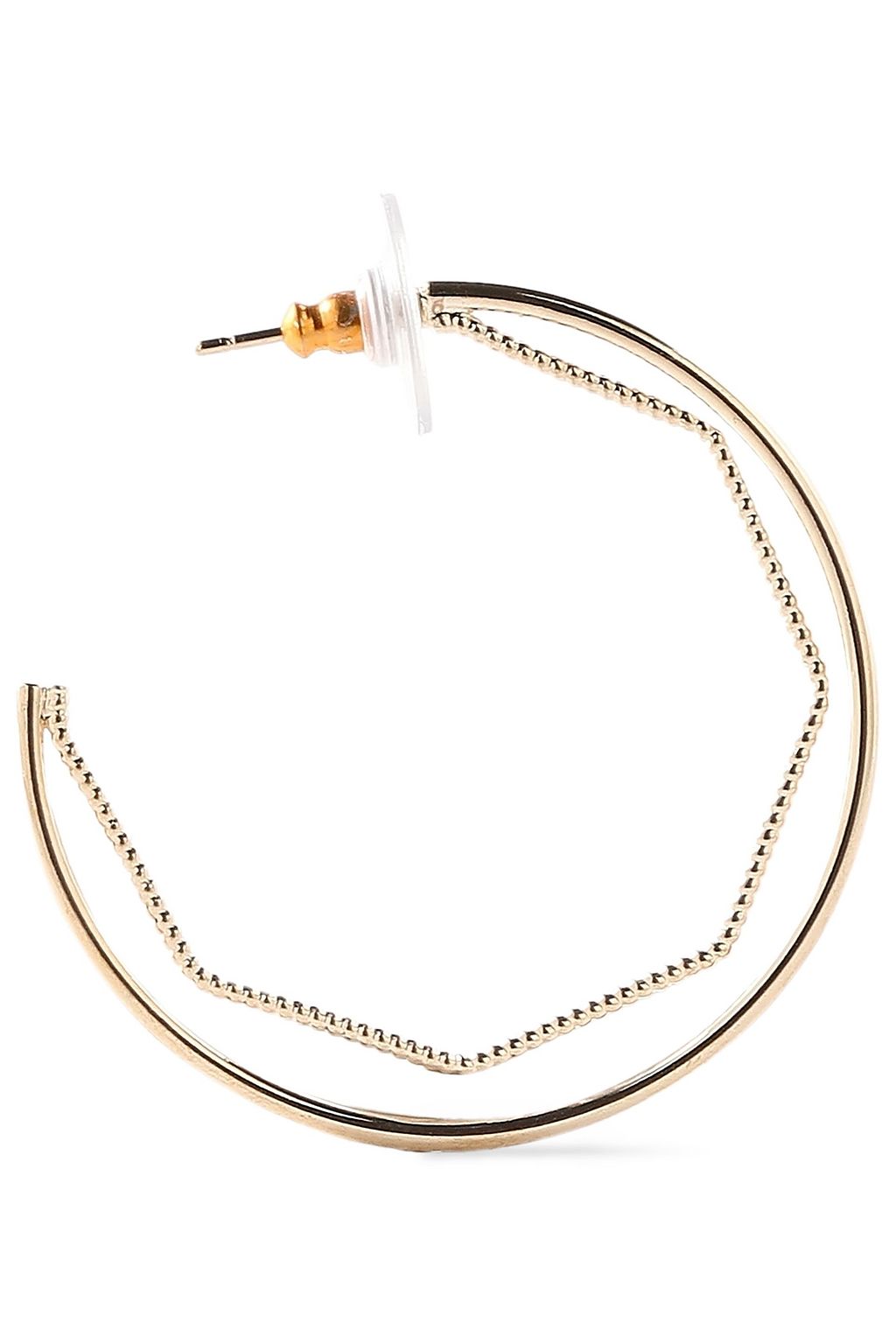 KENNETH JAY LANE Gold-tone hoop earrings