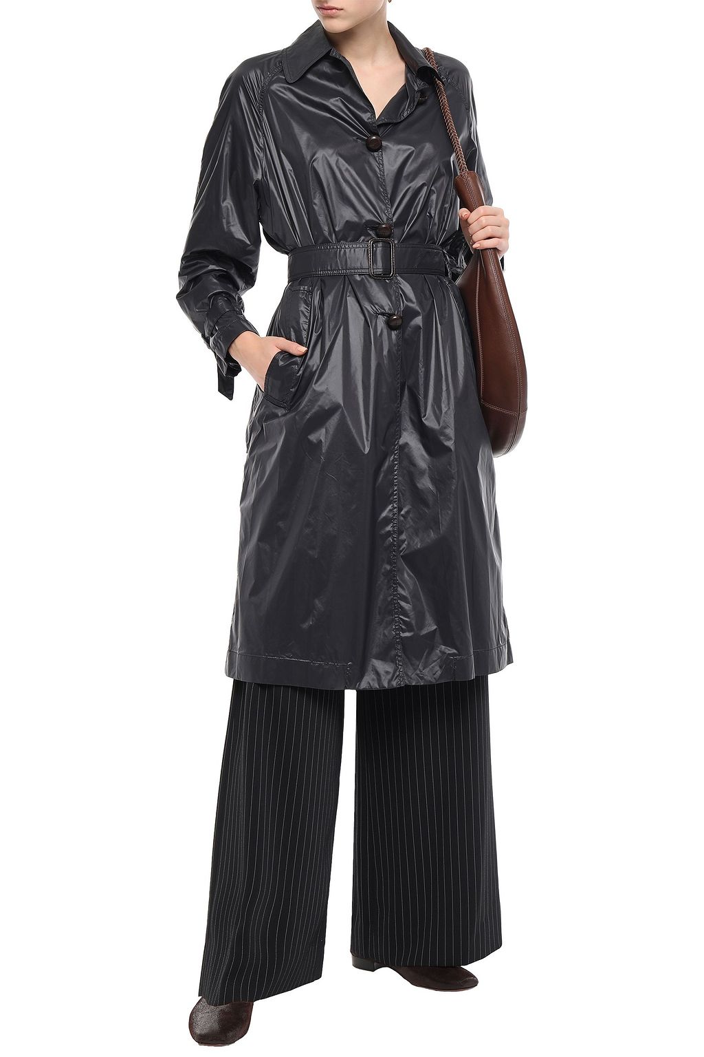 MASSCOB Wesel belted shell trench coat
