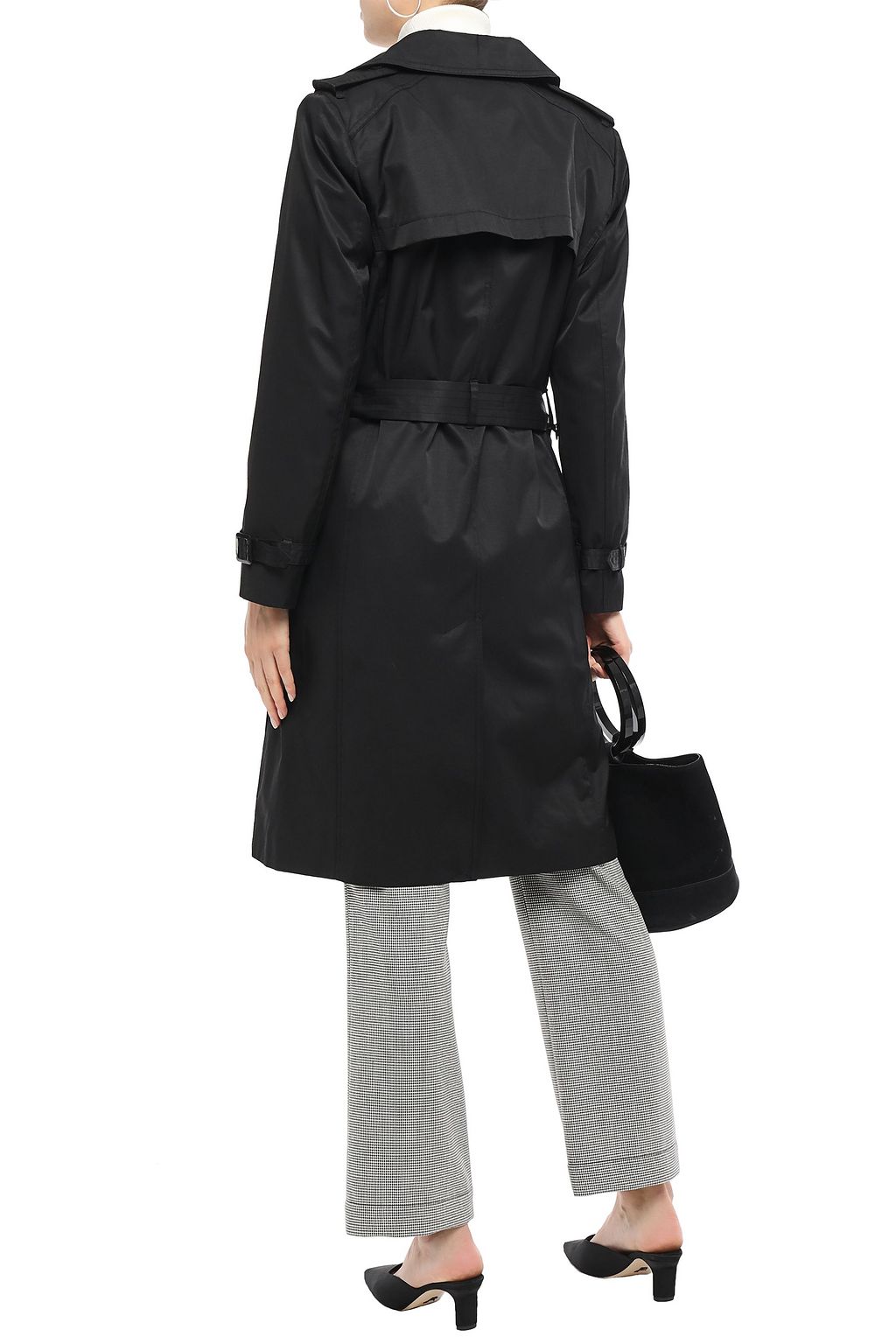 DKNY Belted cotton-blend gabardine trench coat