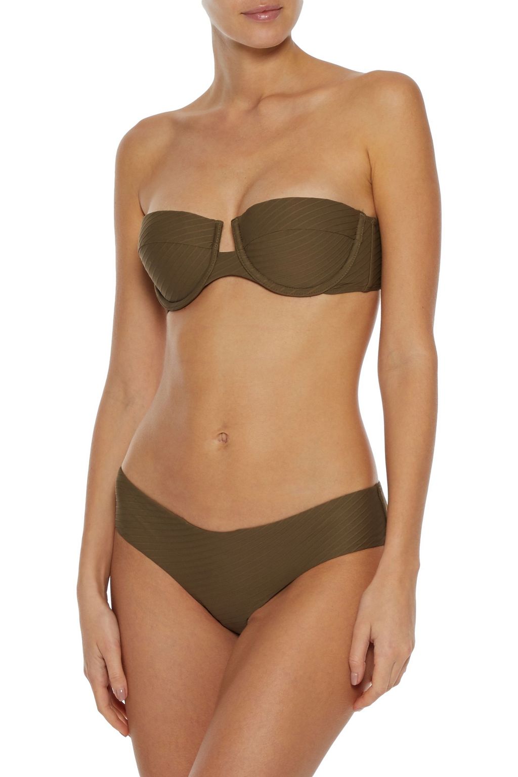 ZIMMERMANN Ribbed low-rise bikini briefs