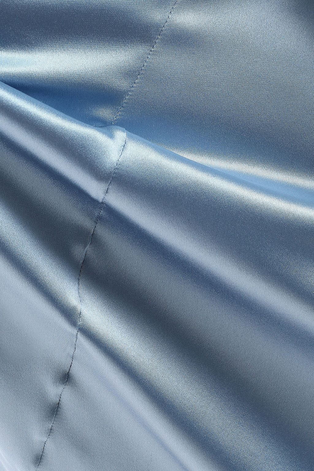 DEITAS Louise knotted silk-satin maxi dress