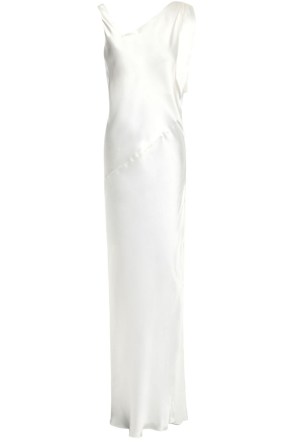 ivory silk maxi dress