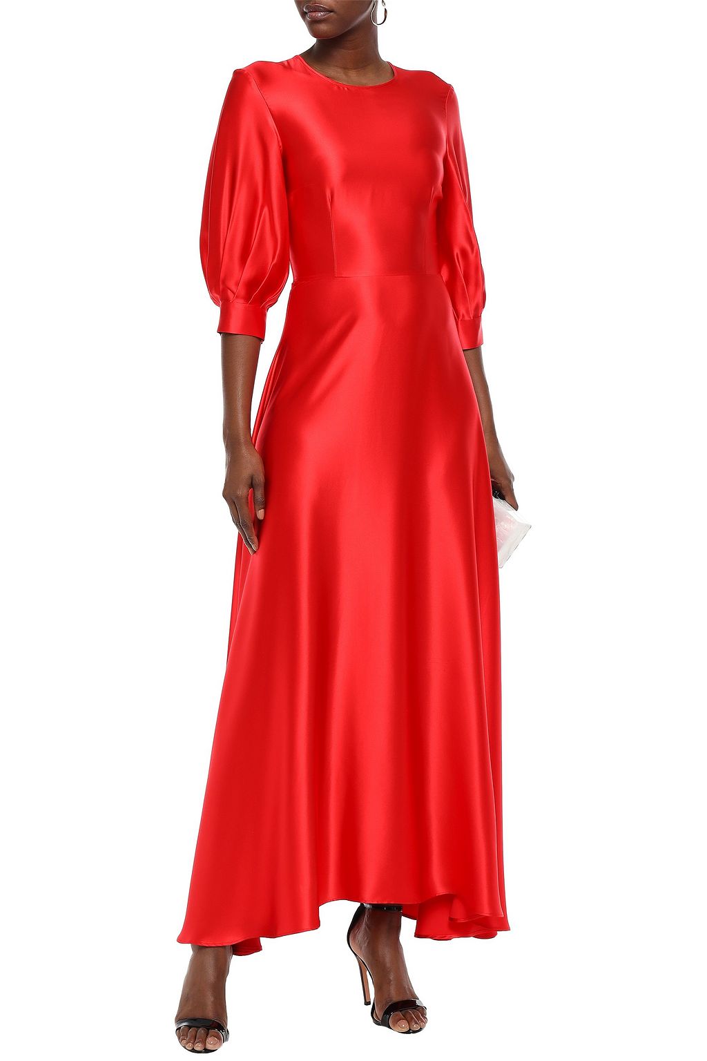 DEITAS Ada silk-satin maxi dress