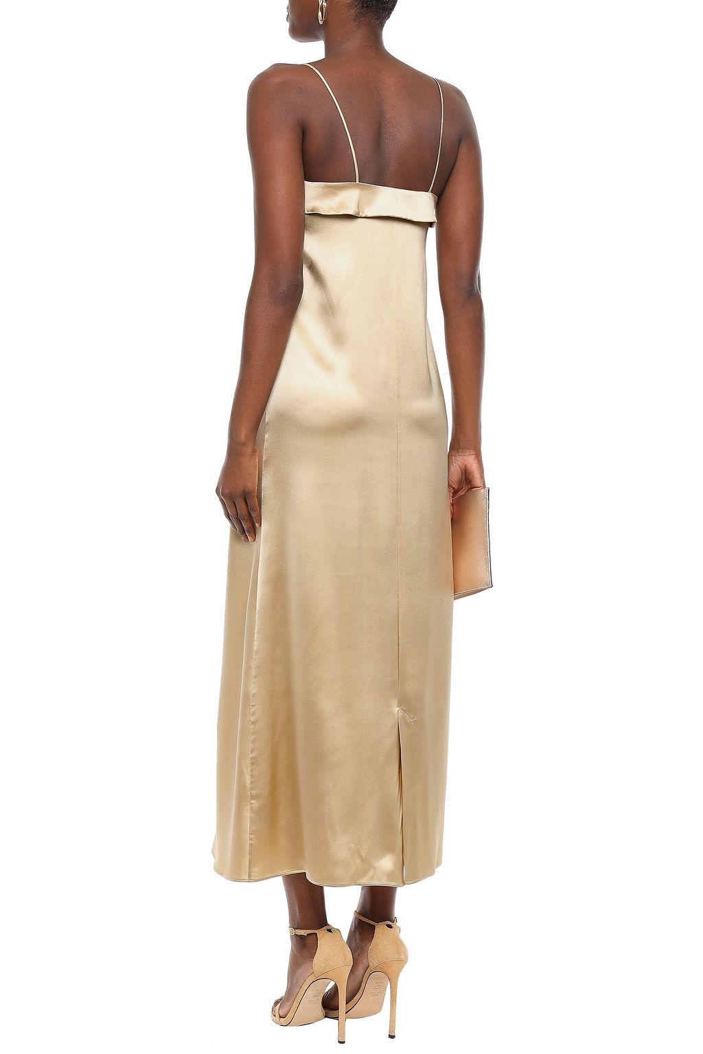 DEITAS Coco silk-charmeuse midi dress