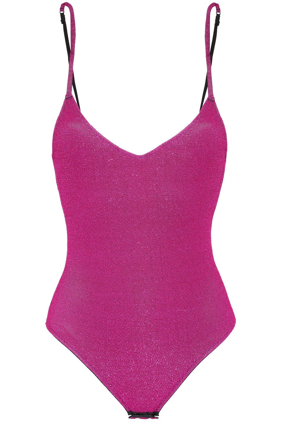 pink metallic bodysuit