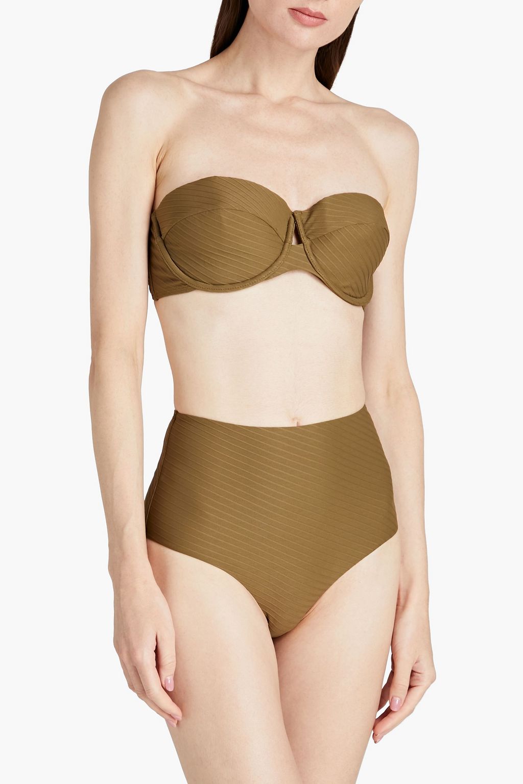 ZIMMERMANN Ribbed bandeau bikini top