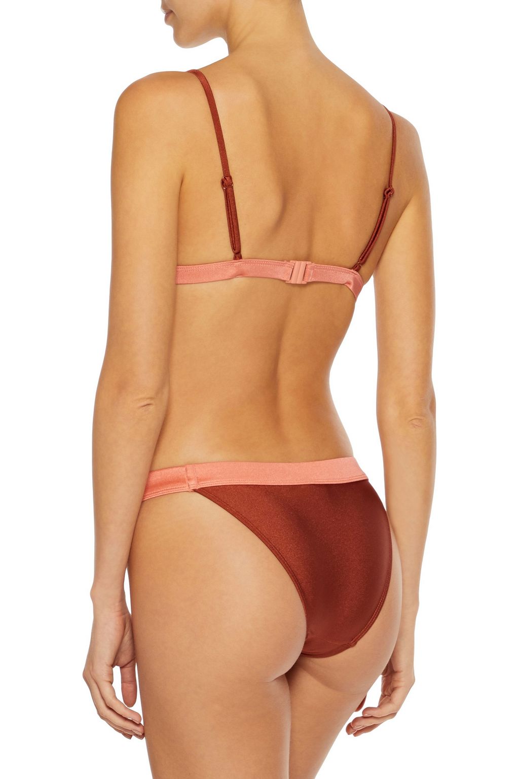 ZIMMERMANN Two-tone low-rise bikini briefs