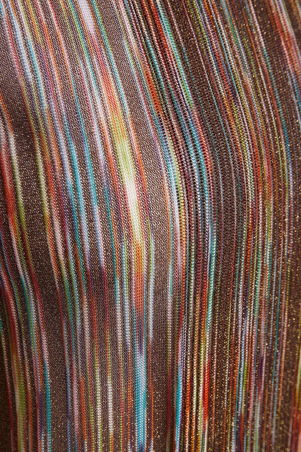 MISSONI توب بلون ميتاليك من النسيج المحبوك