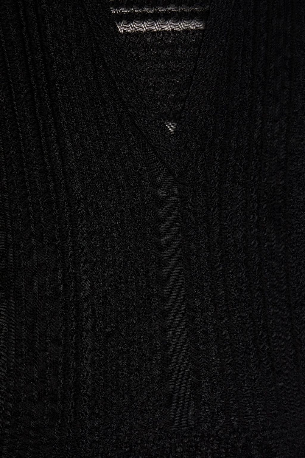 MISSONI Crochet-knit cotton-blend sweater