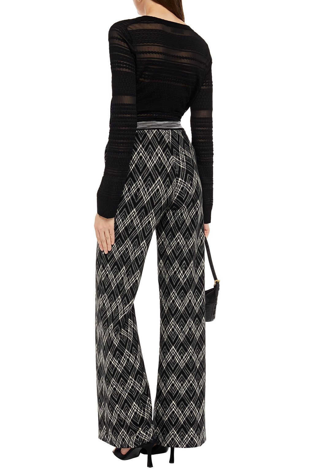 MISSONI Crochet-knit cotton-blend sweater