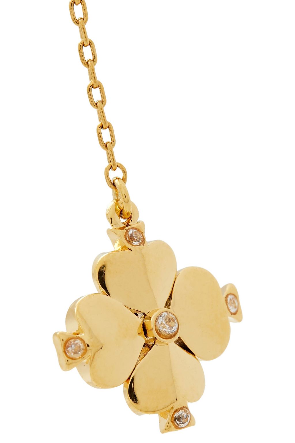KATE SPADE NEW YORK Goldfarbene Ohrringe mit Kristallen