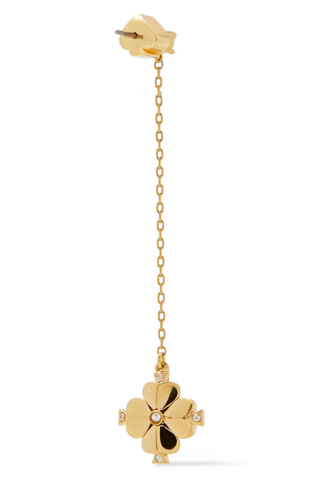 KATE SPADE NEW YORK Goldfarbene Ohrringe mit Kristallen