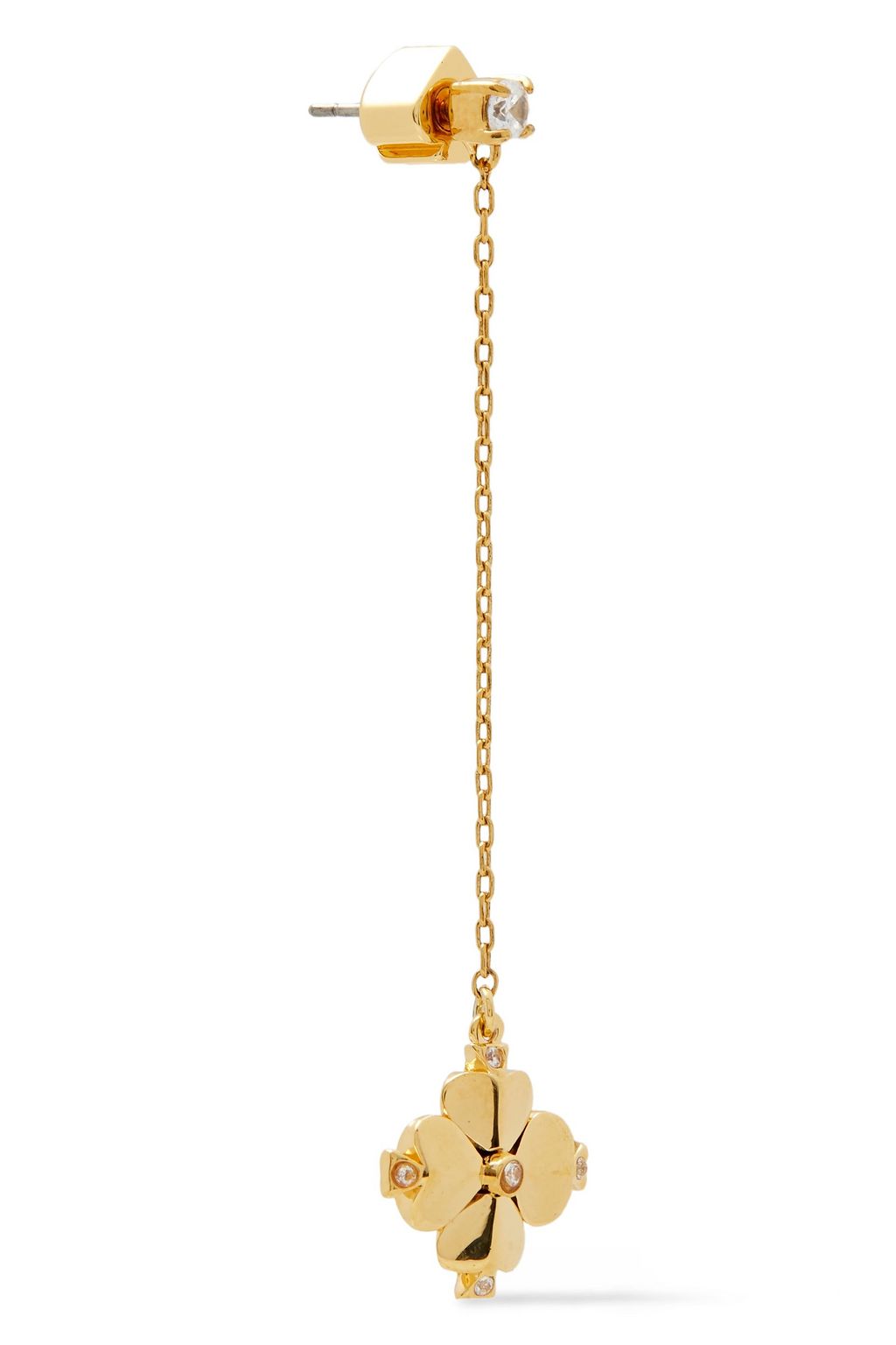 KATE SPADE NEW YORK Goldfarbene Ohrringe mit Kristallen