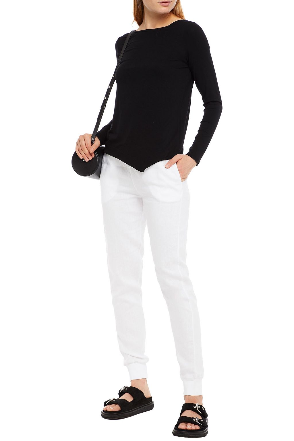 MAJESTIC FILATURES Stretch-jersey top