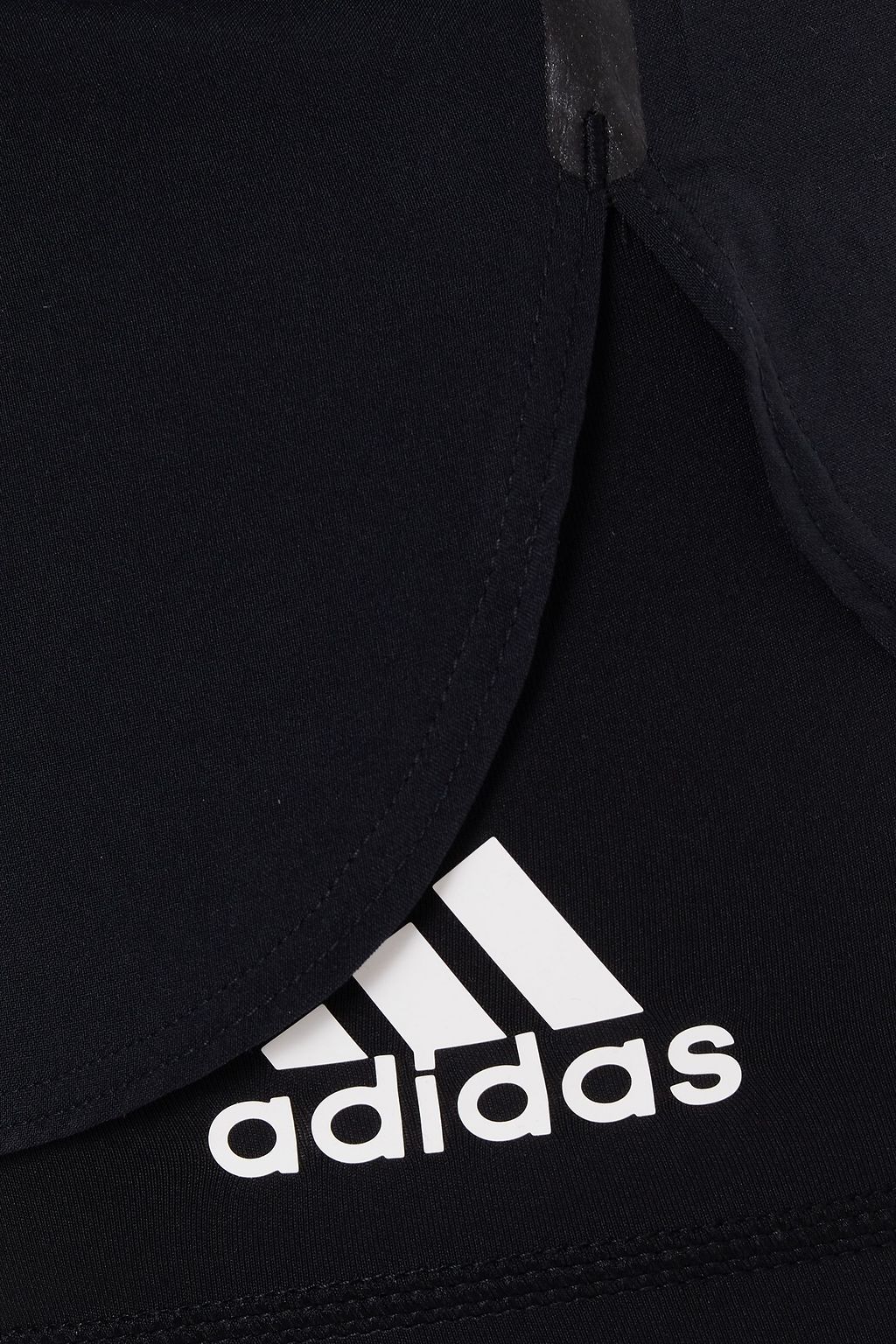 ADIDAS Printed gathered shell shorts