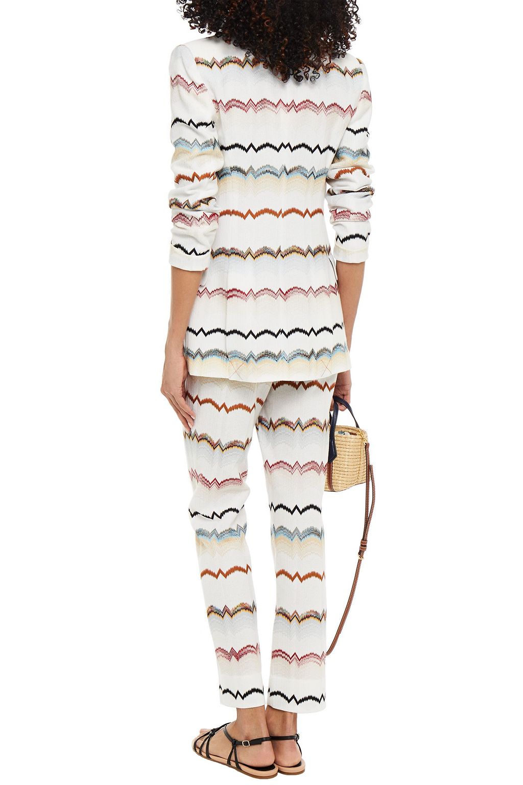 MISSONI Jacquard-knit cotton-blend blazer