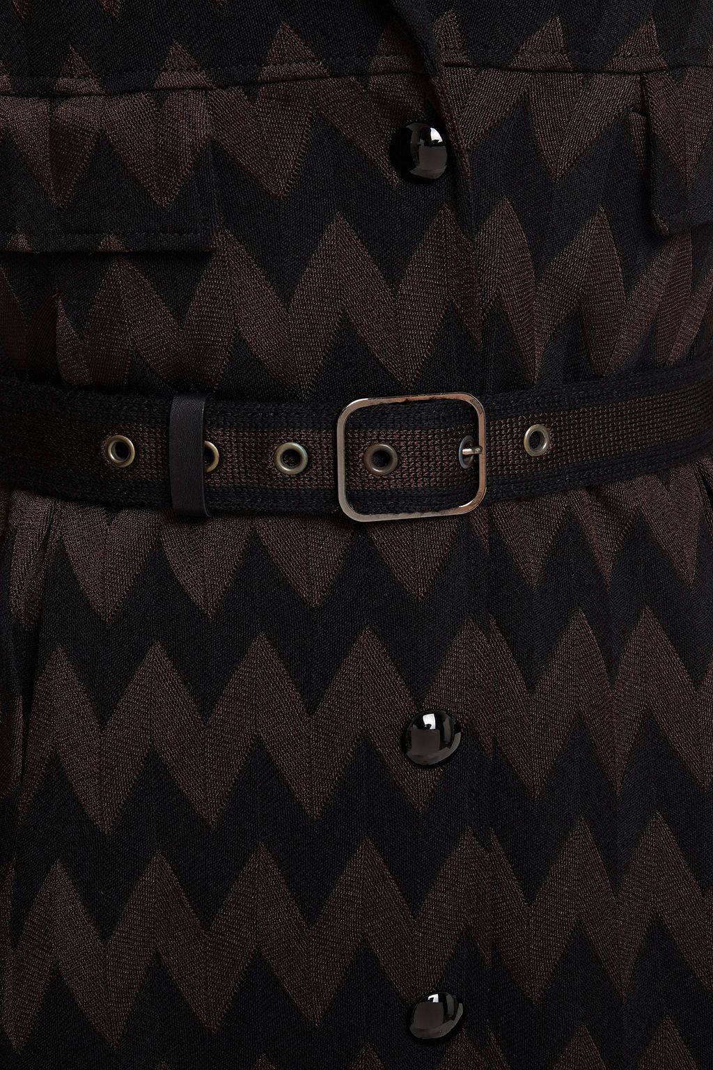 MISSONI Belted crochet-knit coat