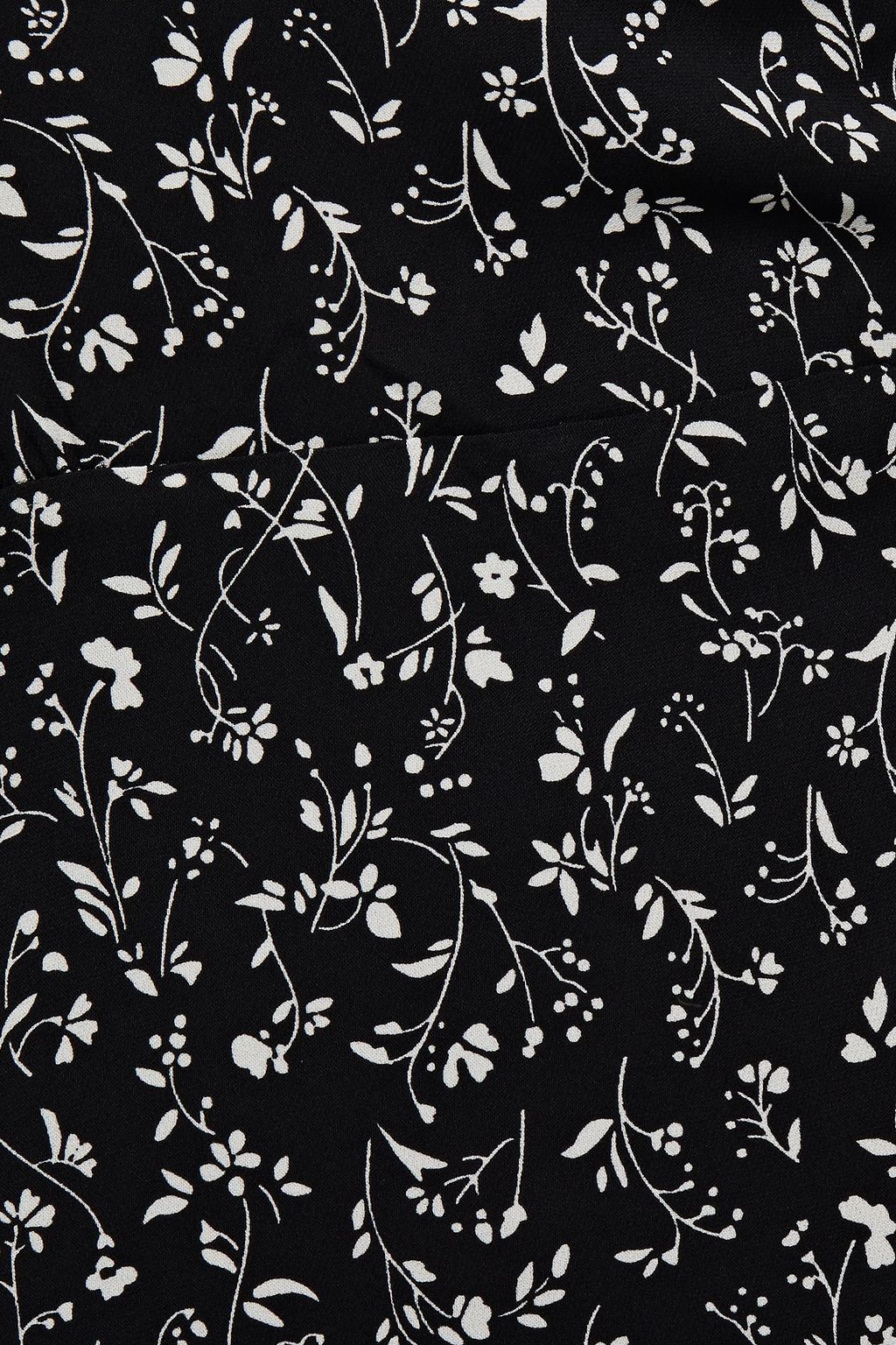 JOIE Bethwyn printed silk-cady wrap dress
