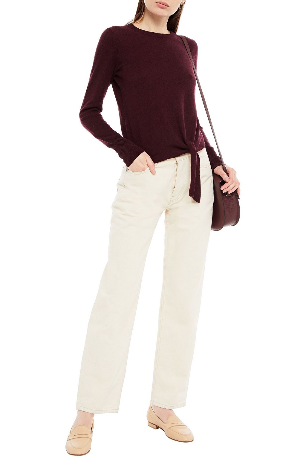 AUTUMN CASHMERE Knotted cashmere sweater