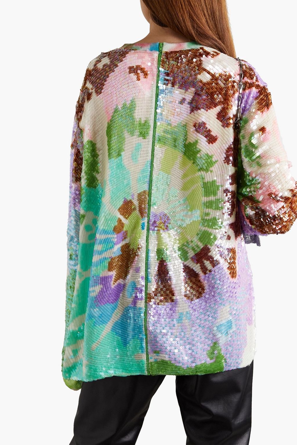 ASHISH Sequined georgette top