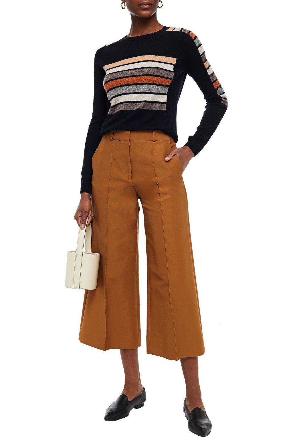 AUTUMN CASHMERE Striped cashmere sweater