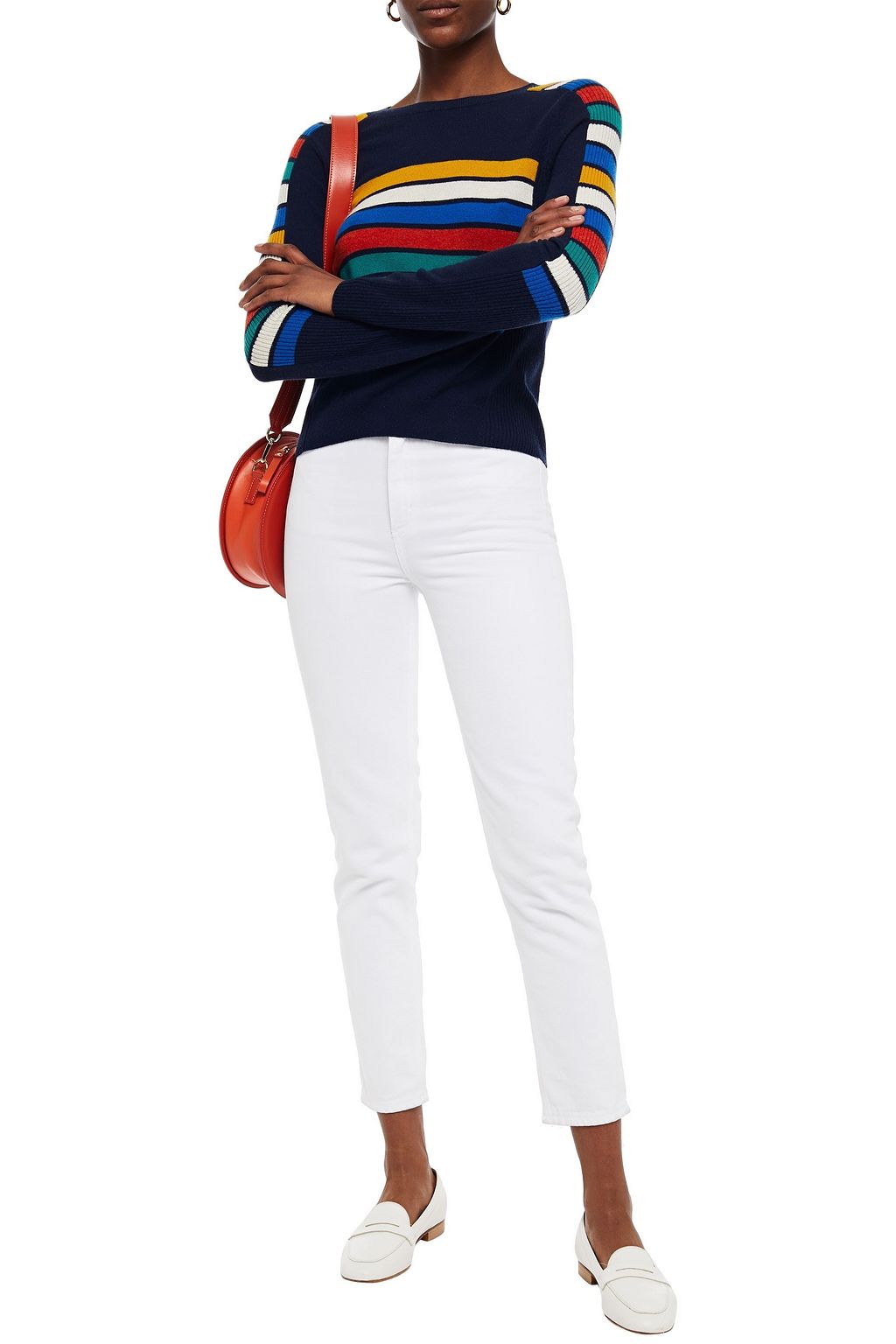 AUTUMN CASHMERE Striped cashmere sweater