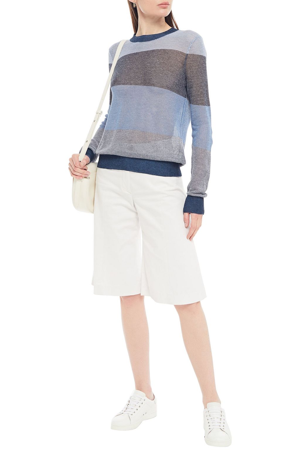 AUTUMN CASHMERE Striped cotton sweater