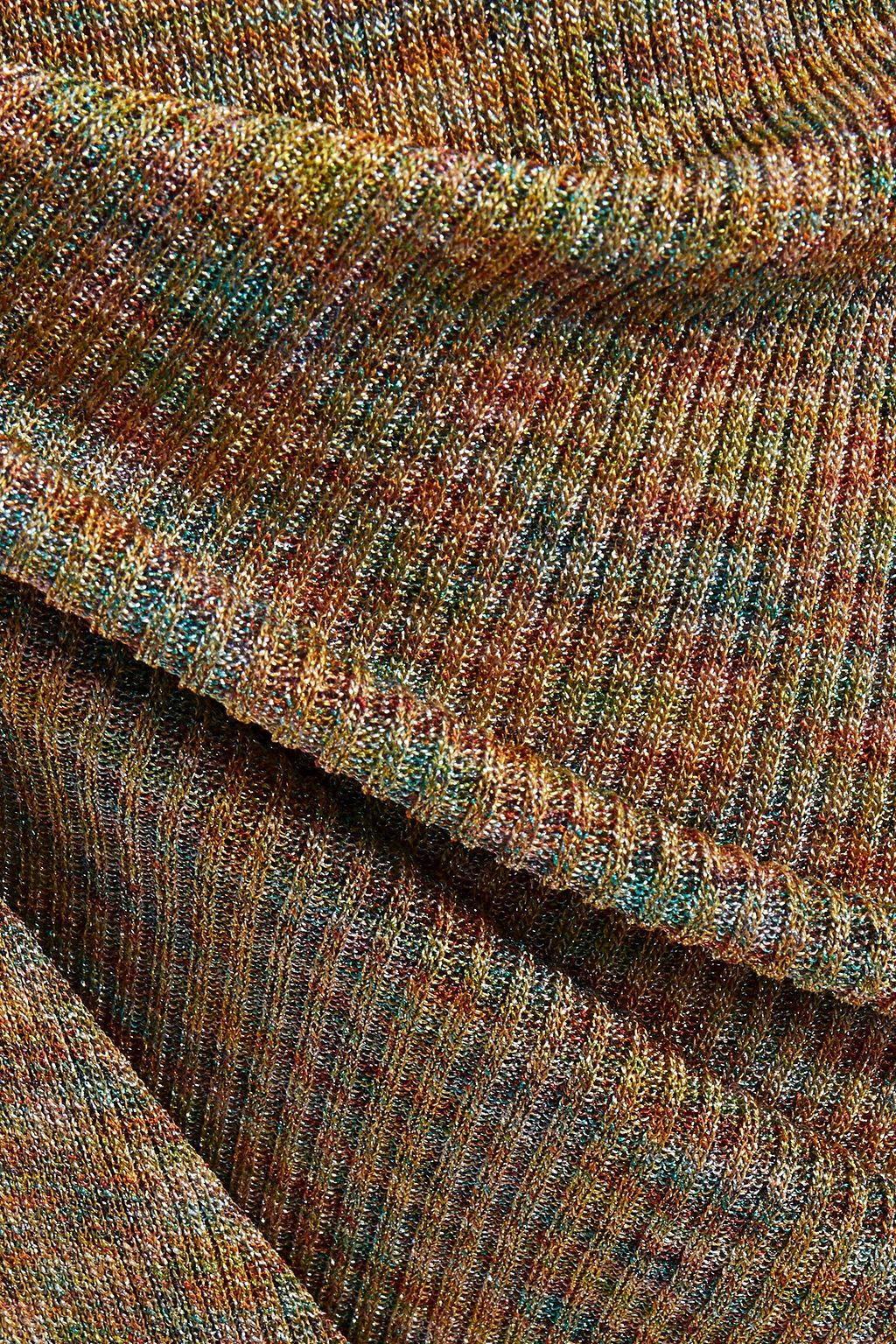 MISSONI Metallic knitted flared pants