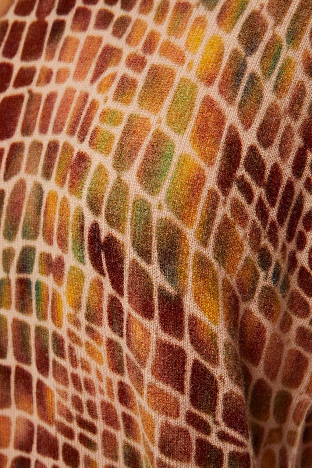 AUTUMN CASHMERE Printed cashmere sweater