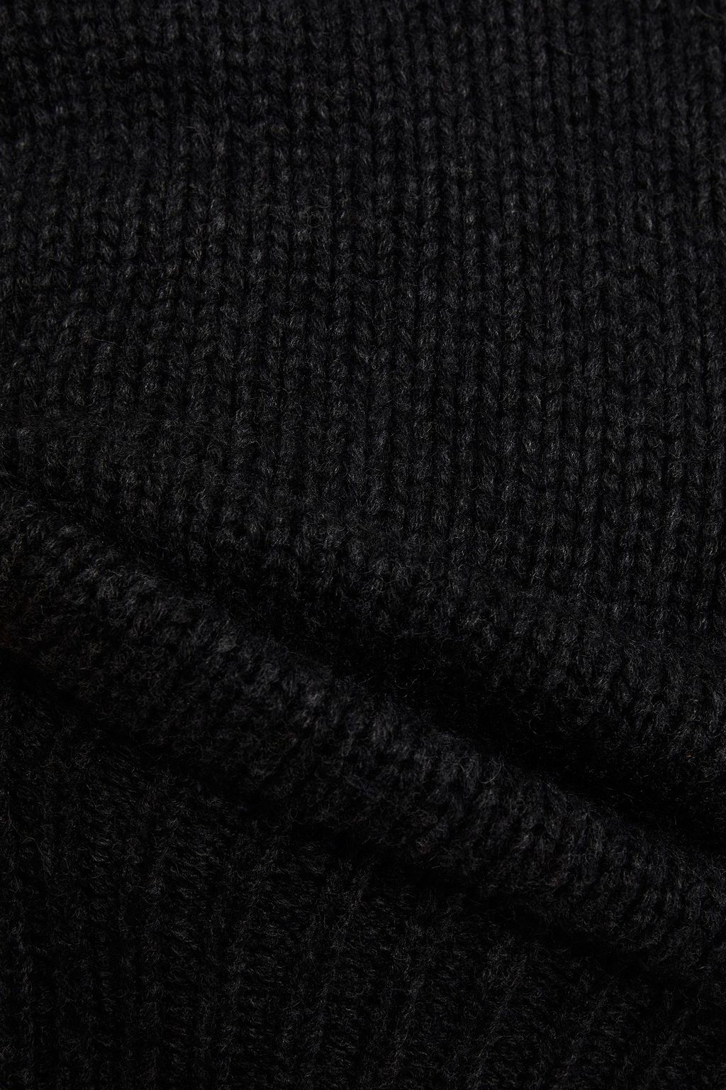 AUTUMN CASHMERE Gathered mélange knitted sweater