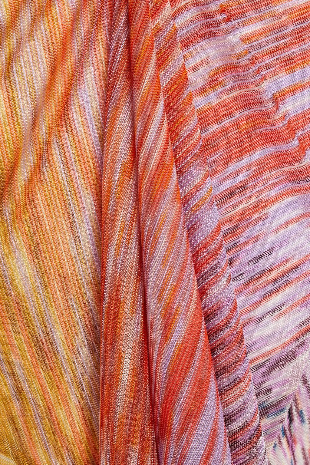 MISSONI One-shoulder crochet-knit maxi dress