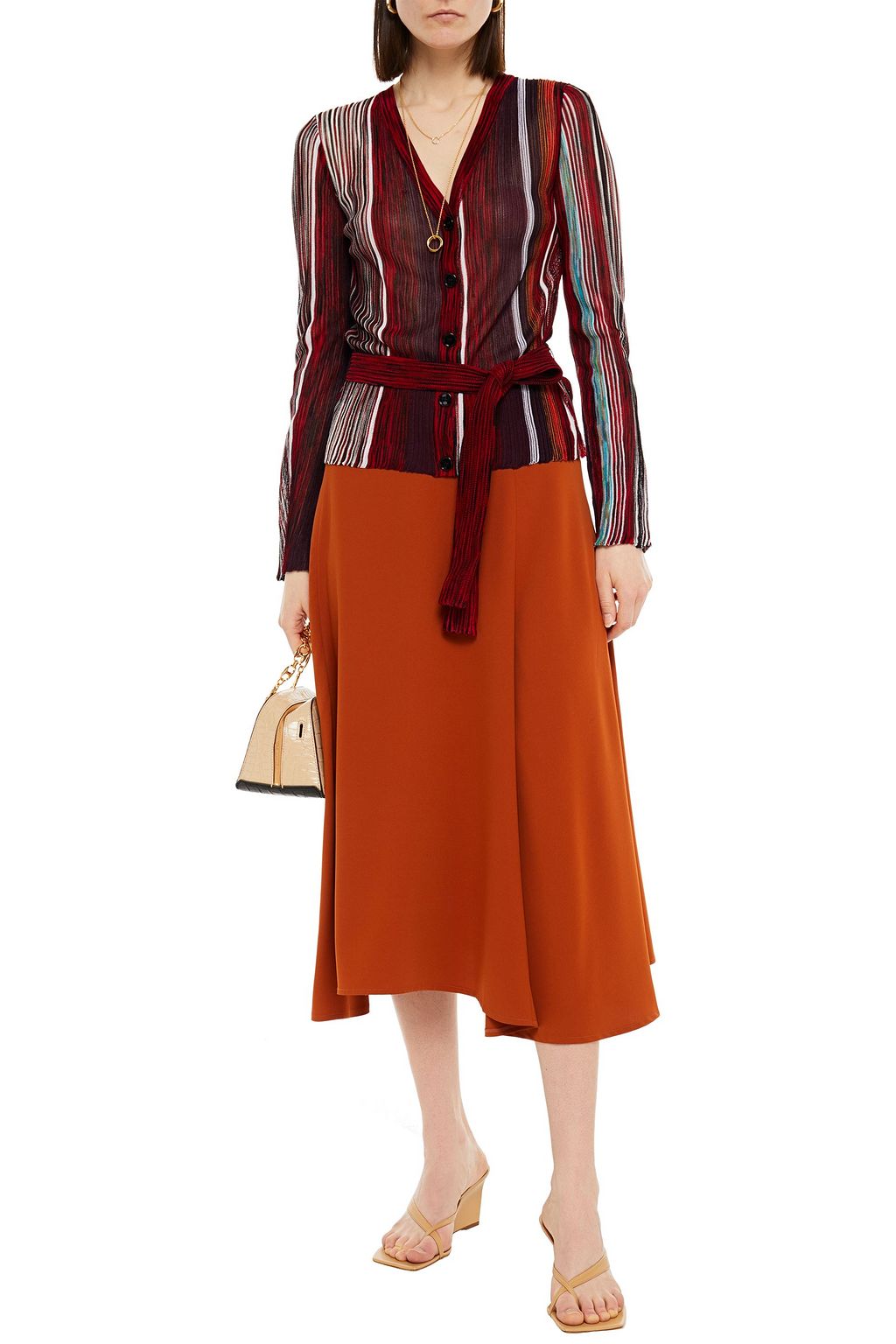 MISSONI Jacquard-knit cotton-blend sweater