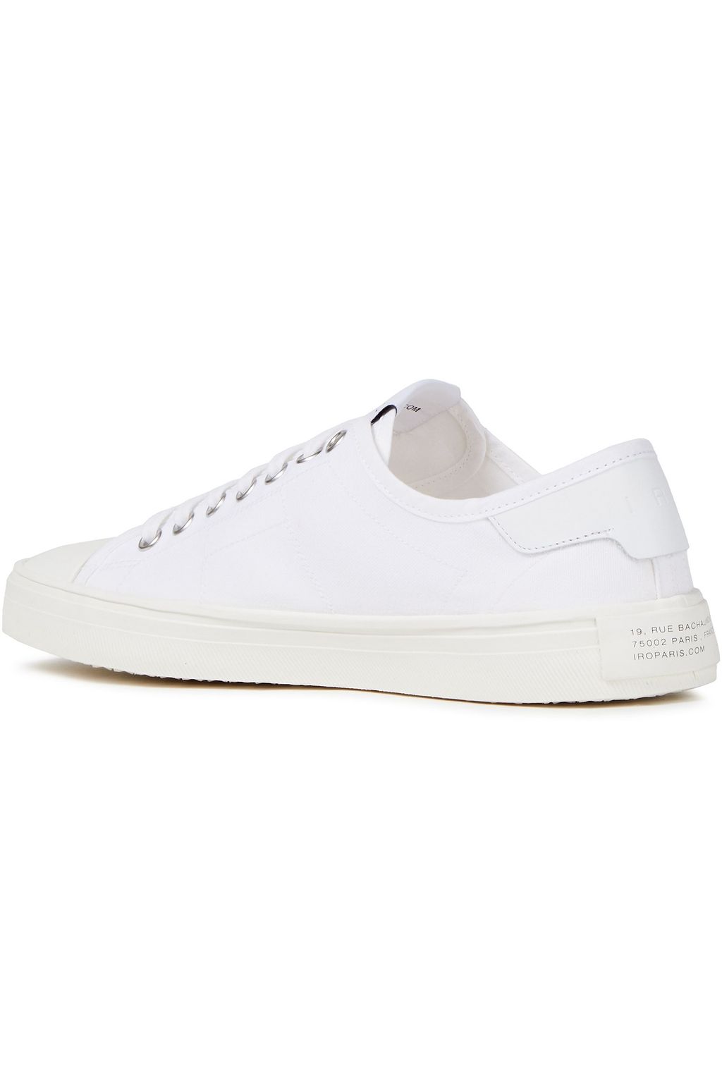 IRO Dustin Sneakers aus Canvas mit Lederbesatz